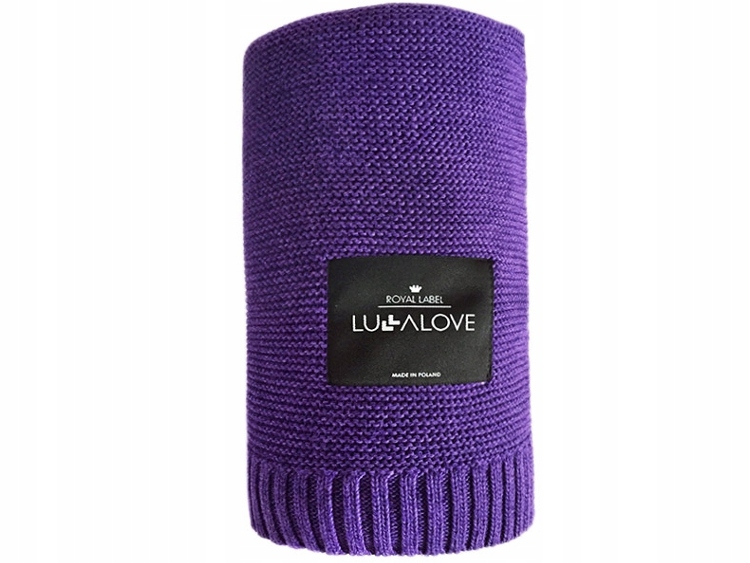 

Lullalove Bambusowy Koc Tkany 80x100cm Fioletowy
