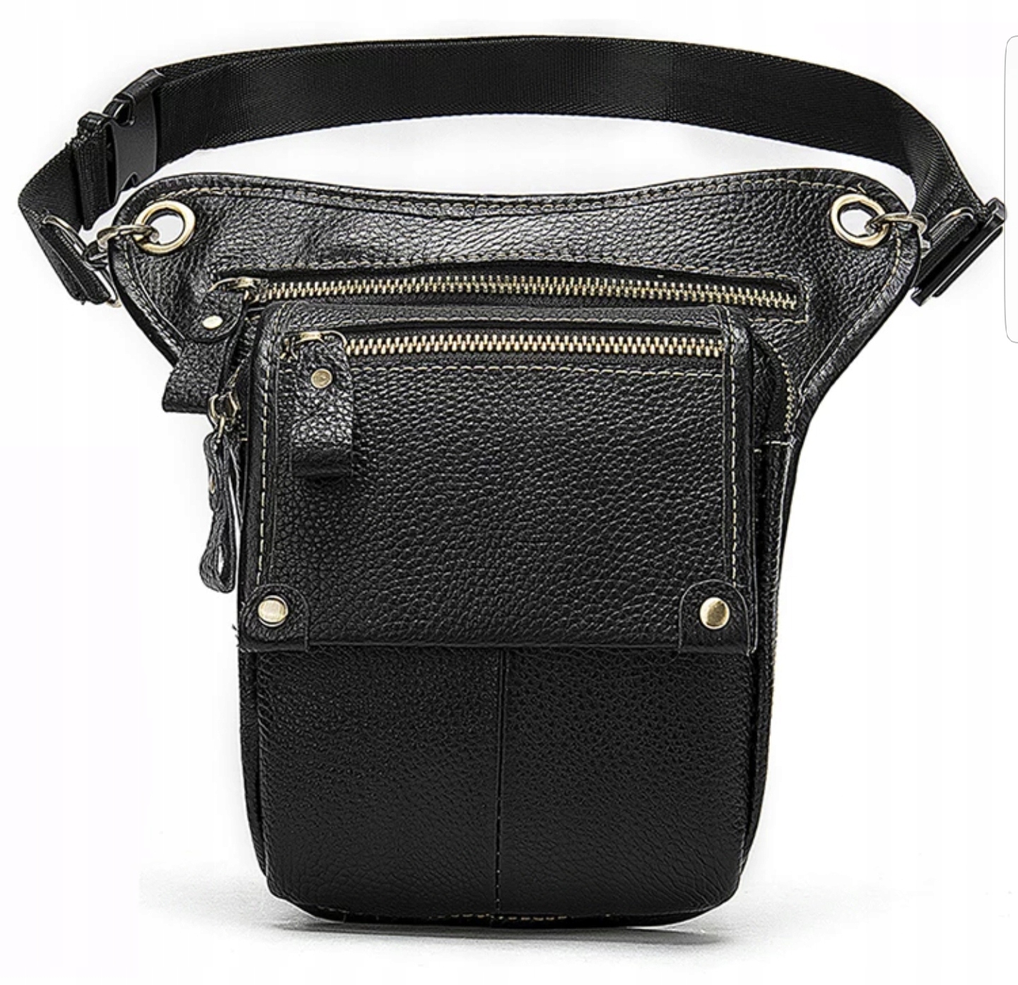 Saszetka Biodrówka torba nerka na udo WESTAL skóra