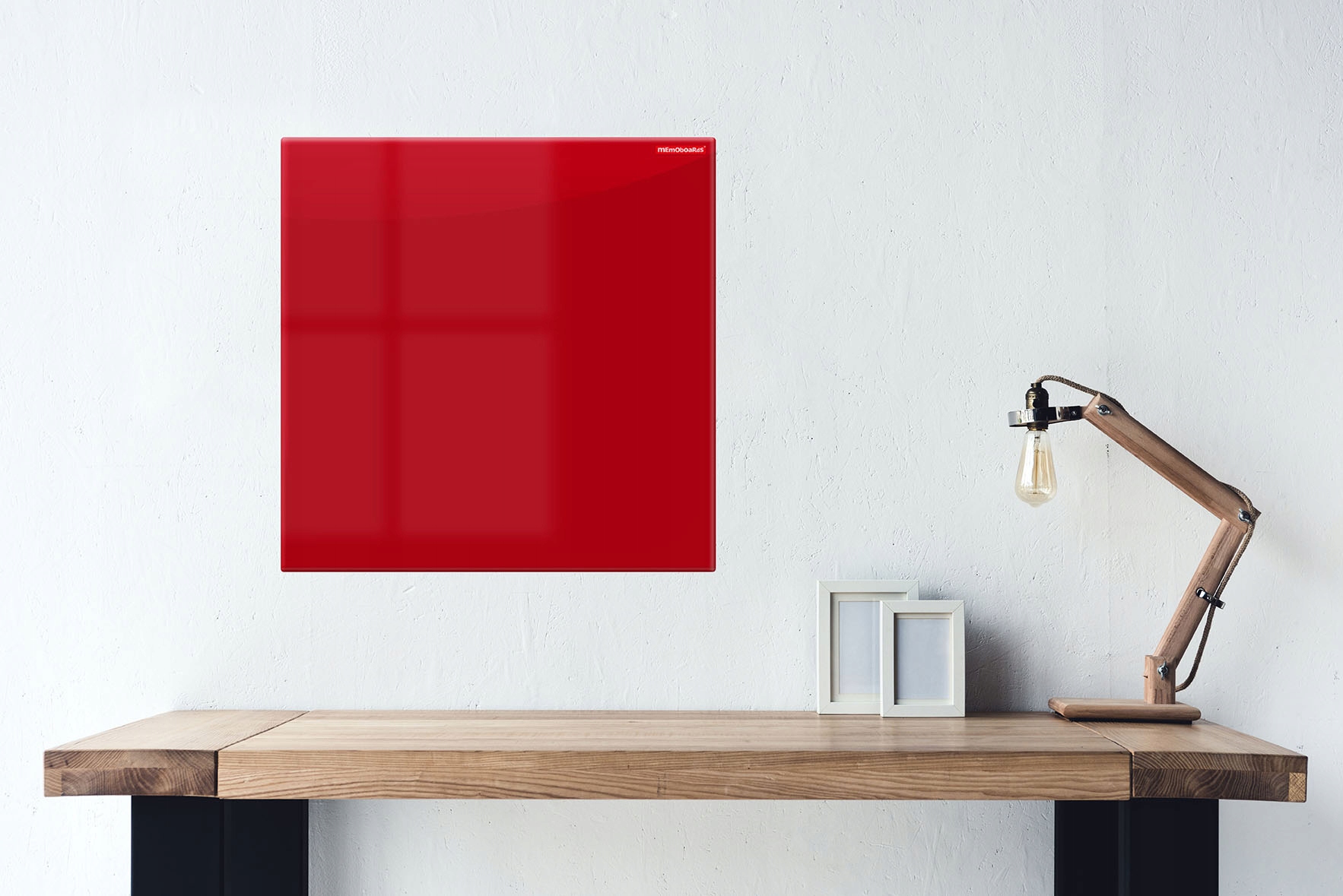 TABLICA SZKLANA MAGNETYCZNA 45X45 CM CZERWONA Marka Memoboards