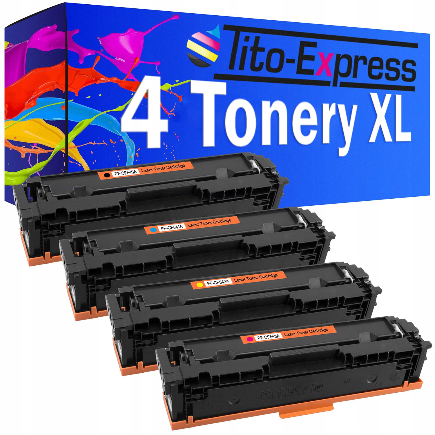 

4 Tonery dla Hp CF540A-CF543A 203A PlatiniumSerie