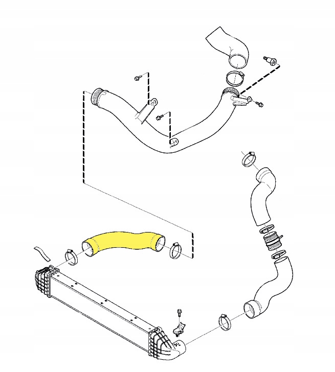 PRZEWOD RURA TURBO INTERCOOLERA VOLVO V60 V70 Part number 31338092