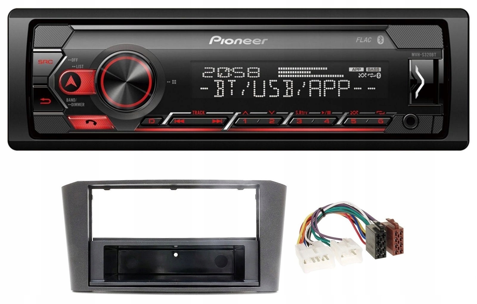 PIONEER MVH-S320BT RADIO USB TOYOTA AVENSIS T25