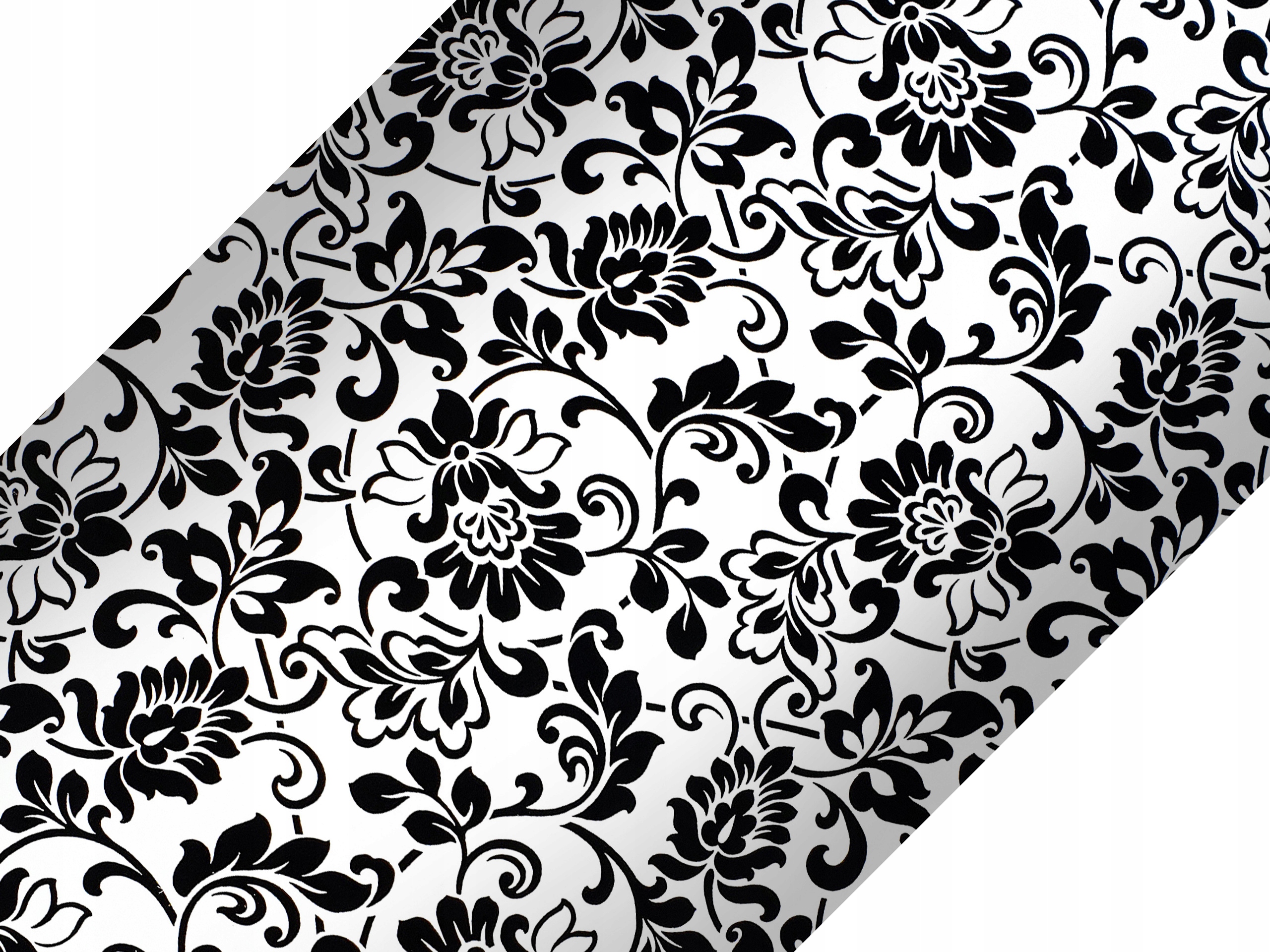 

Okleina Meblowa Ornament Biało-czarny 45x25 W21