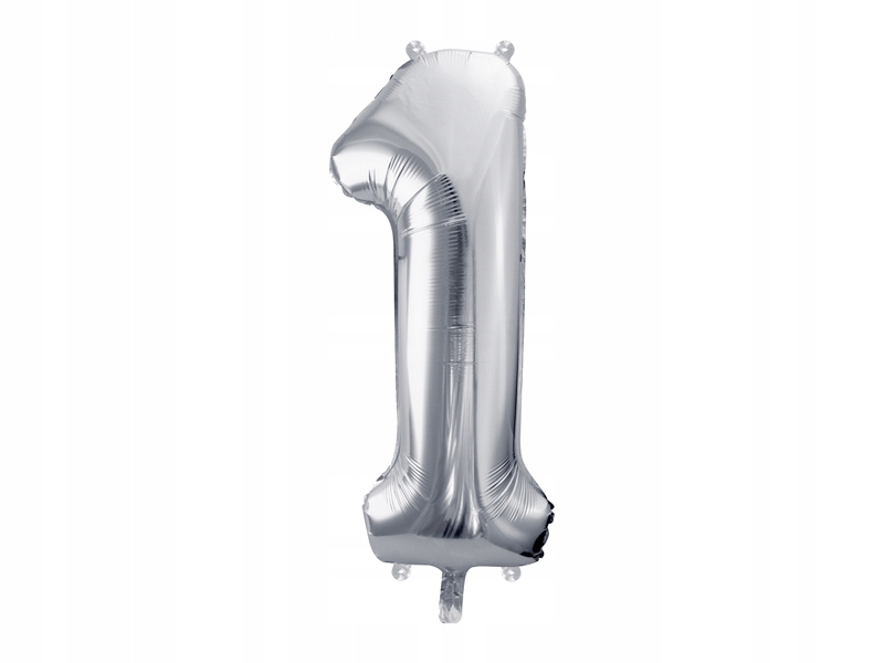 

Balon foliowy Cyfra 1 srebrna 86 cm