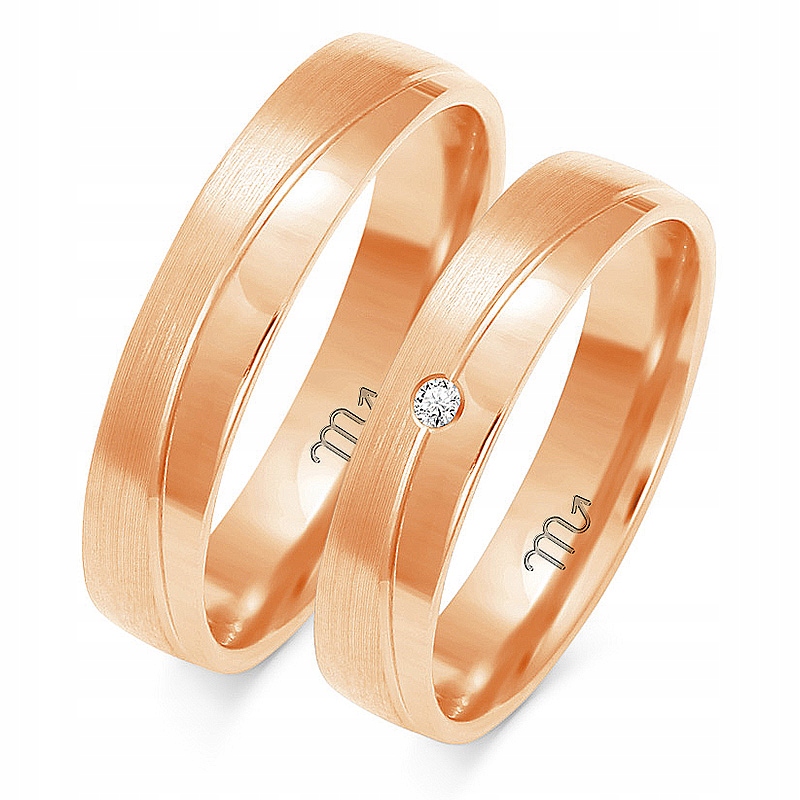 Zlaté Prsteny 14K 4,5 mm Zirkon id A-151