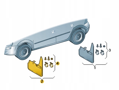 CHLAPACZE VW Touran Caddy przod ASO Installation side Front