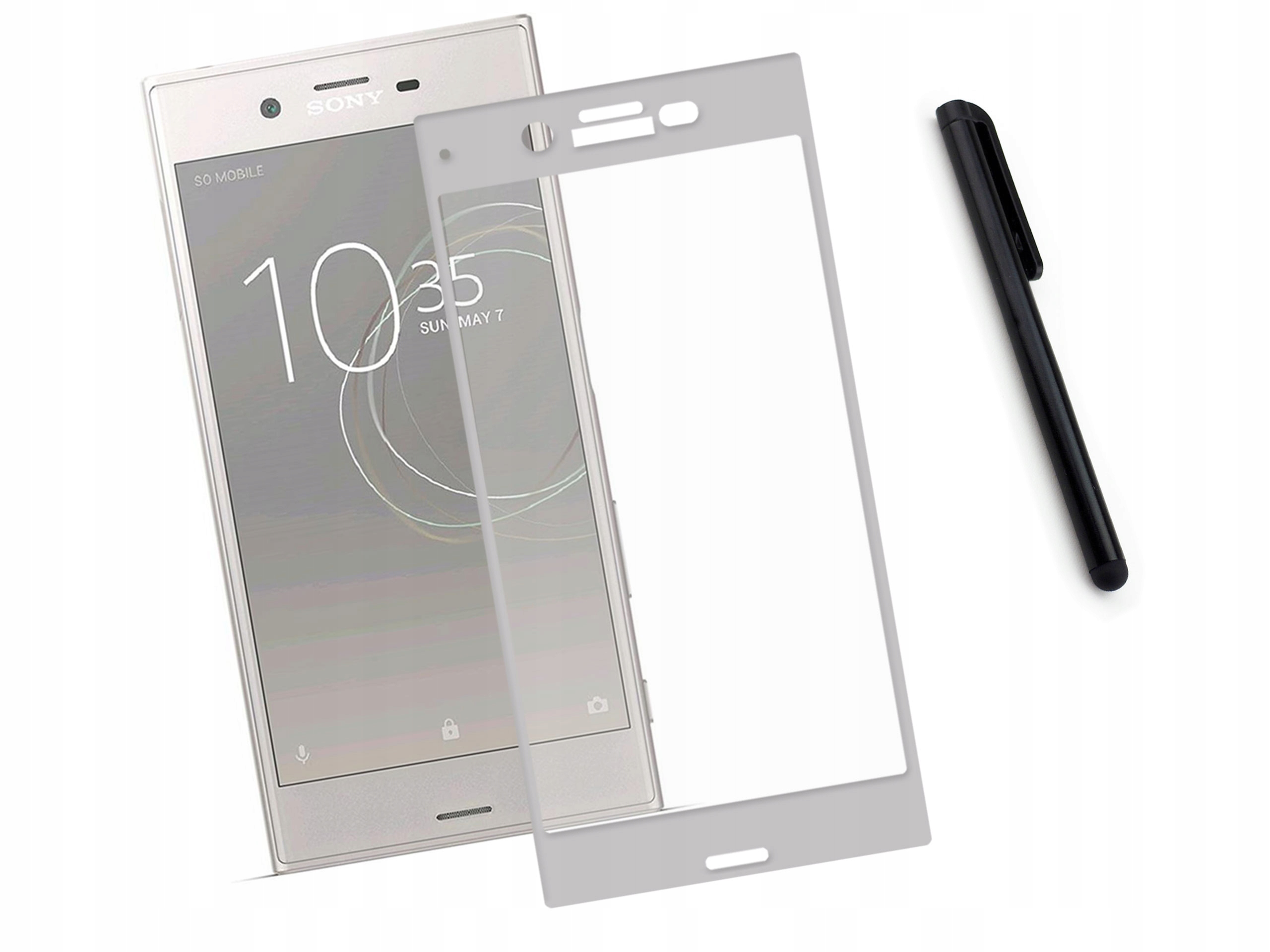 

Szkło hartowane 3D Sony Xperia XZs G8231 Srebrne