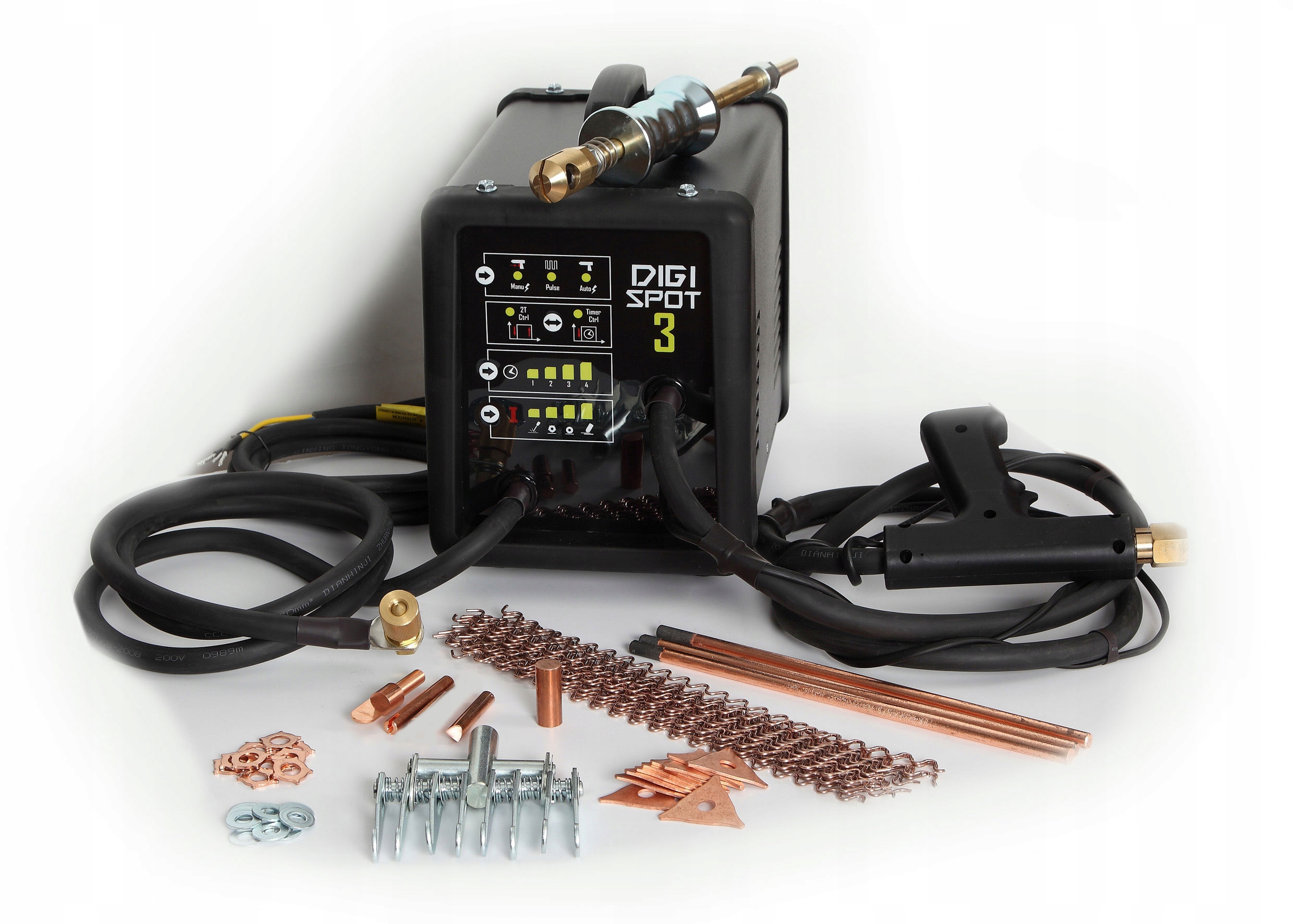 SPOTTER zgrzewarka do blach DIGISPOT 3 MŁOTEK 76 elementów Drut SZPON