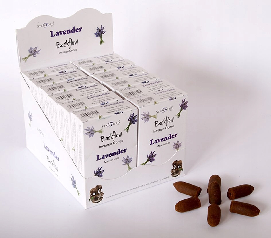 Kadzidełka Stożkowe Backflow Stamford Lawenda Marka Stamford