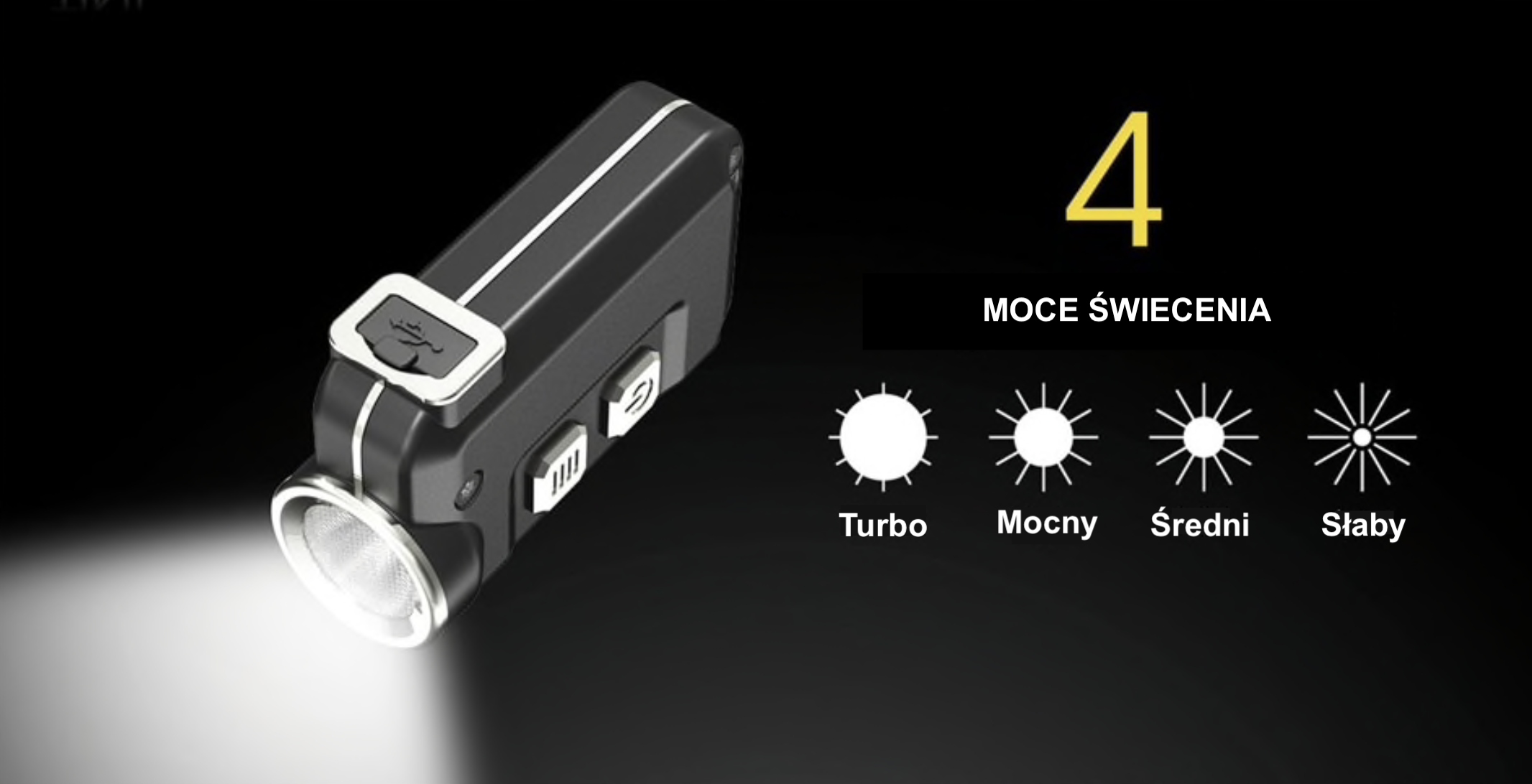 LATARKA MIKRO NAJMNIEJSZA MINI AKUMULATOROWA LED Rodzaj miniaturowa