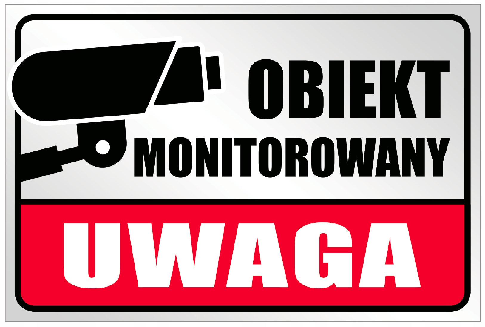 

Obiekt Monitorowany Tabliczka 40x27 cm tablica