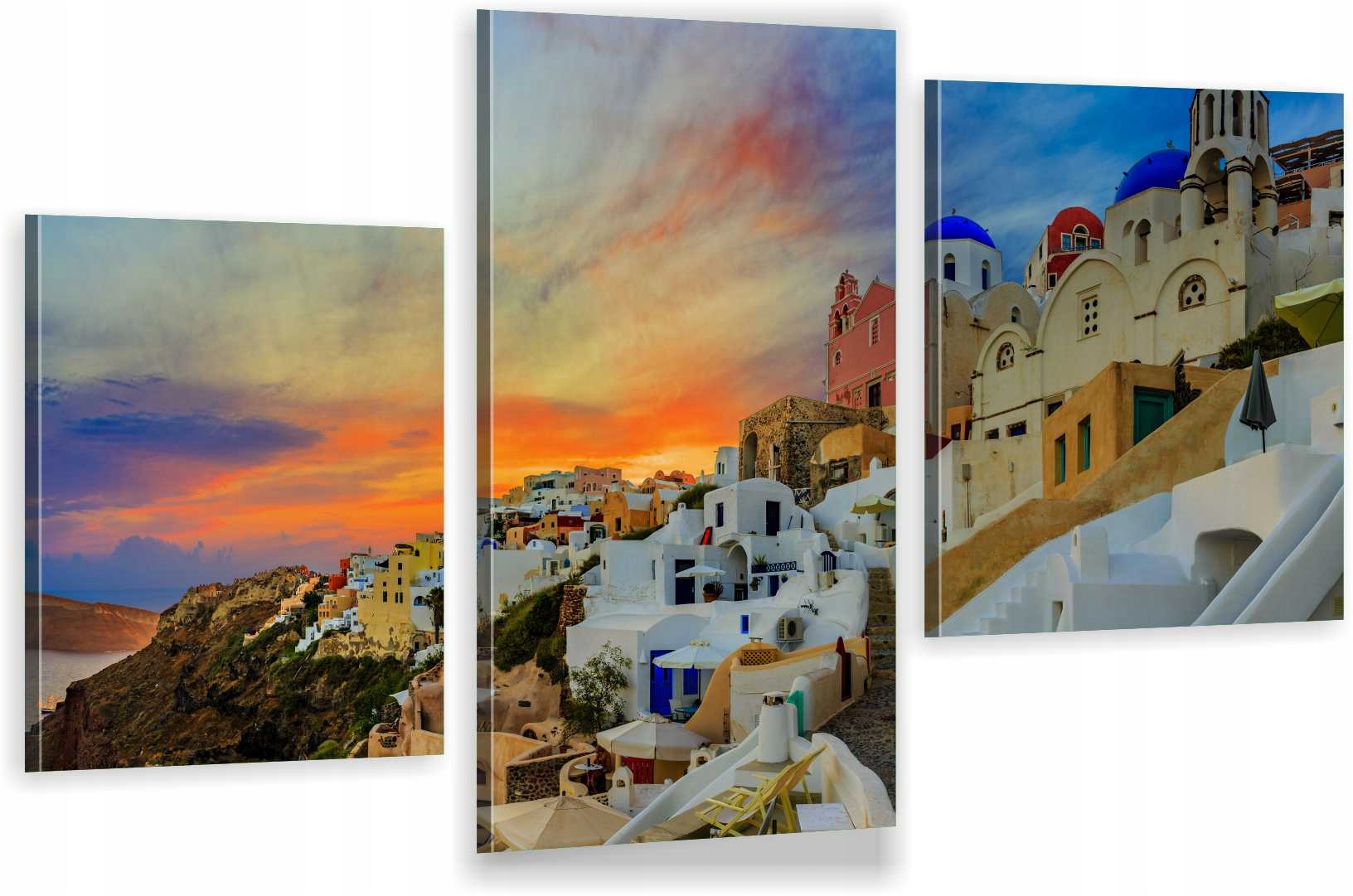 

Tryptyki Obraz Na Ścianę Grecja Santorini 800 Wz