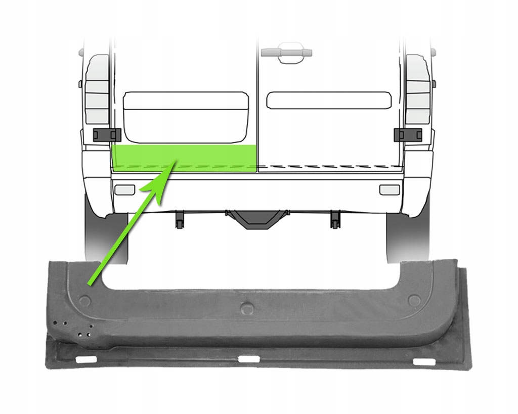 SPRINTER 95- VW LT 96- REPERATURKA DRZWI TYŁ Producent części Polcar