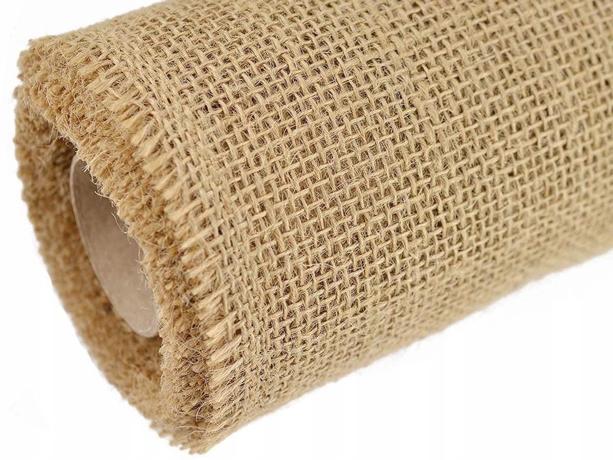 

Taśma jutowa bieżnik z juty tkanina naturalna eko