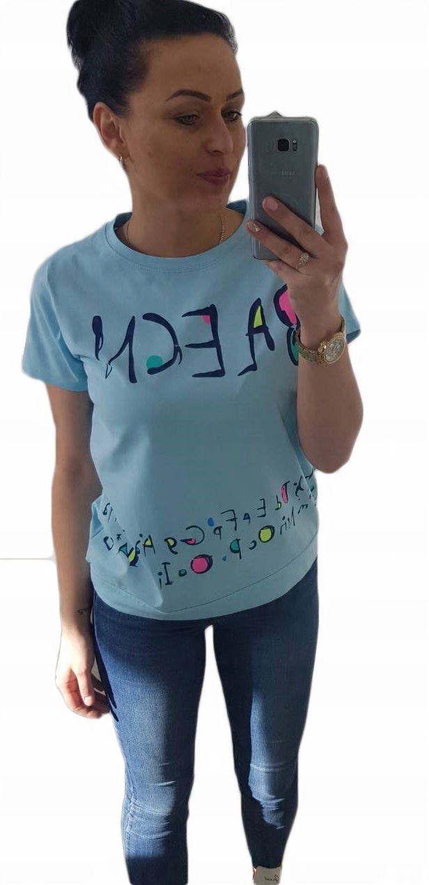 

Bluzka Benter Napisy - Niebieska r.XXL (99084)