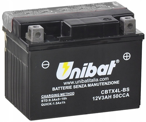 

Akumulator Unibat CBTX4L-BS 12N4-3B Skutery