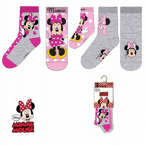 

Minnie Mouse Skarpetki dziewczęce 3-PAK 31/34