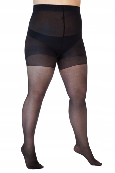 RAJSTOPY Lida wyszczuplające, 20den , 2 size+ , biodra -140cm Model 143