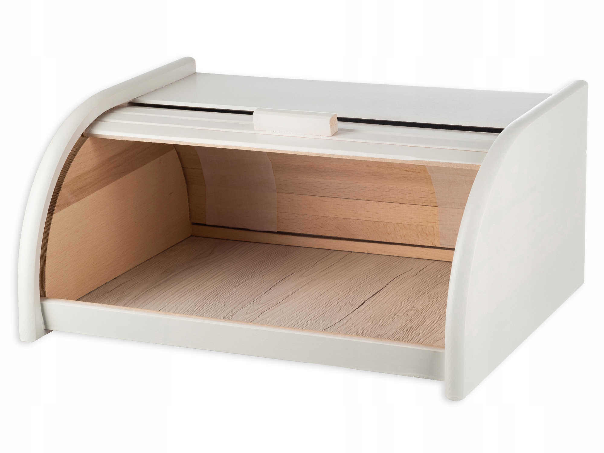 BIAŁY CHLEBAK POJEMNIK NA PIECZYWO CHLEB DREWNIANY Rodzaj jednoczęściowy