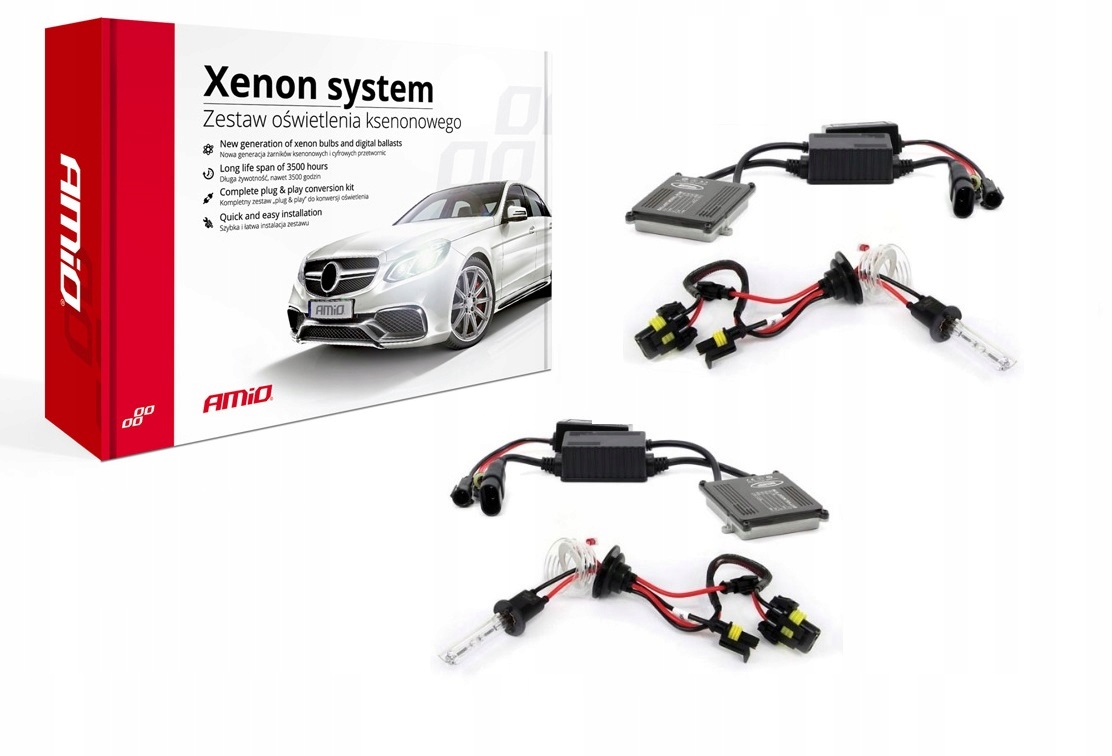 

H7 Zestaw Xenon Markowy Canbus Duo Slim Amio 8000K