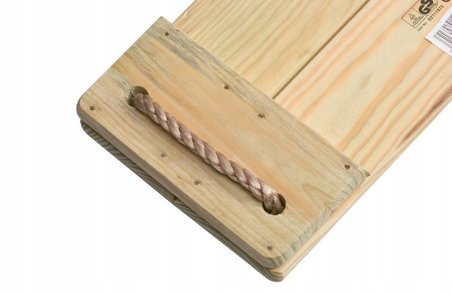 Huśtawka drewniana z regulowaną liną na plac zaba Rodzaj siedzisko