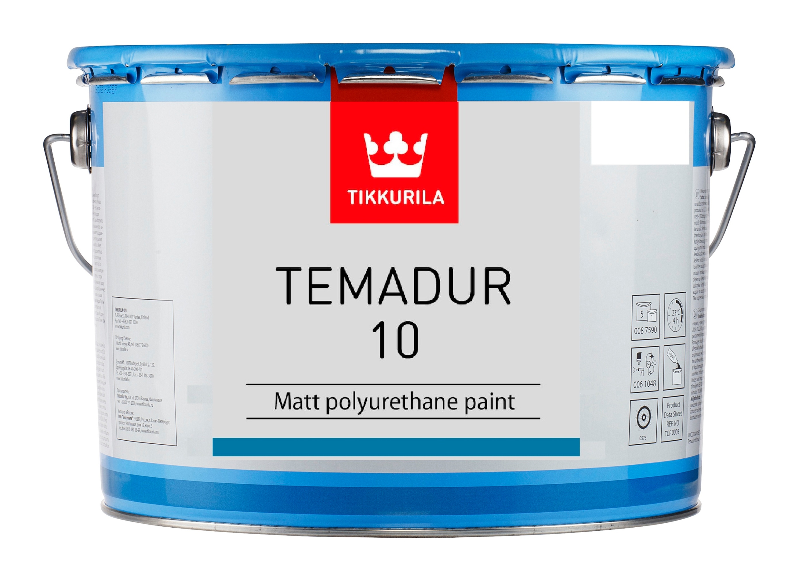 Farba POLIURETANOWA TEMADUR 10 Czarny MATT 9 5 l