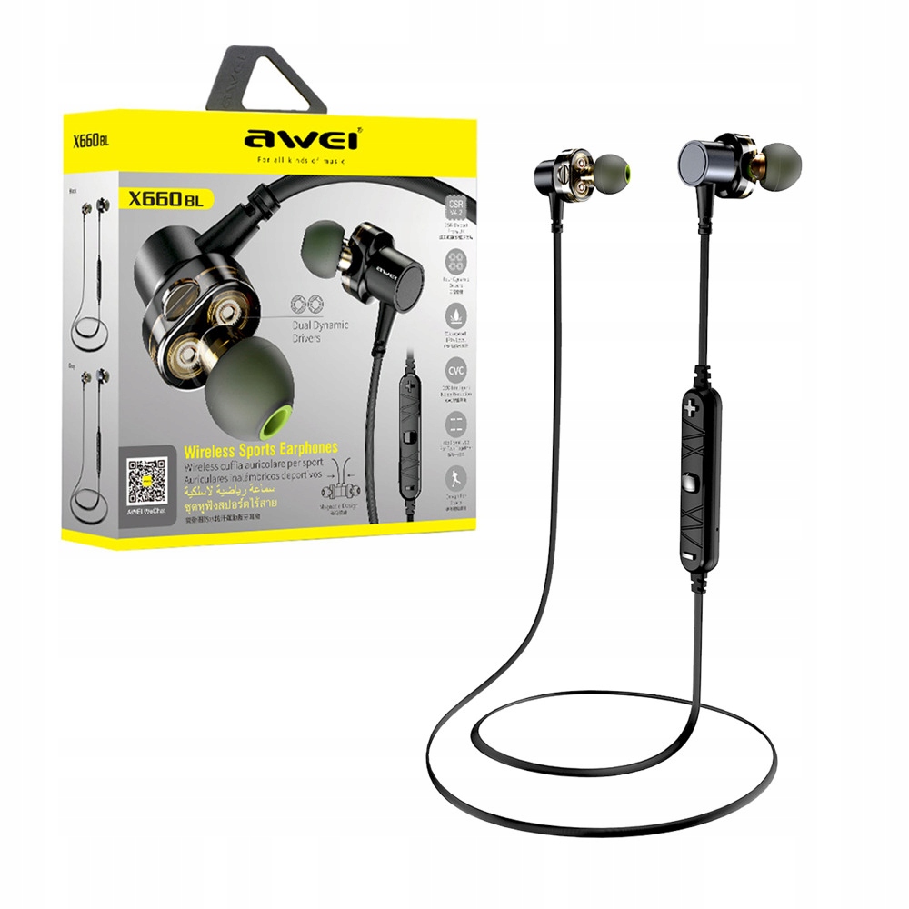 

Słuchawki Bluetooth Awei X660BL