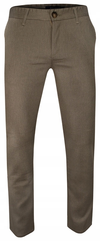 Béžové bavlněné čínské kalhoty Ravanelli 33/34