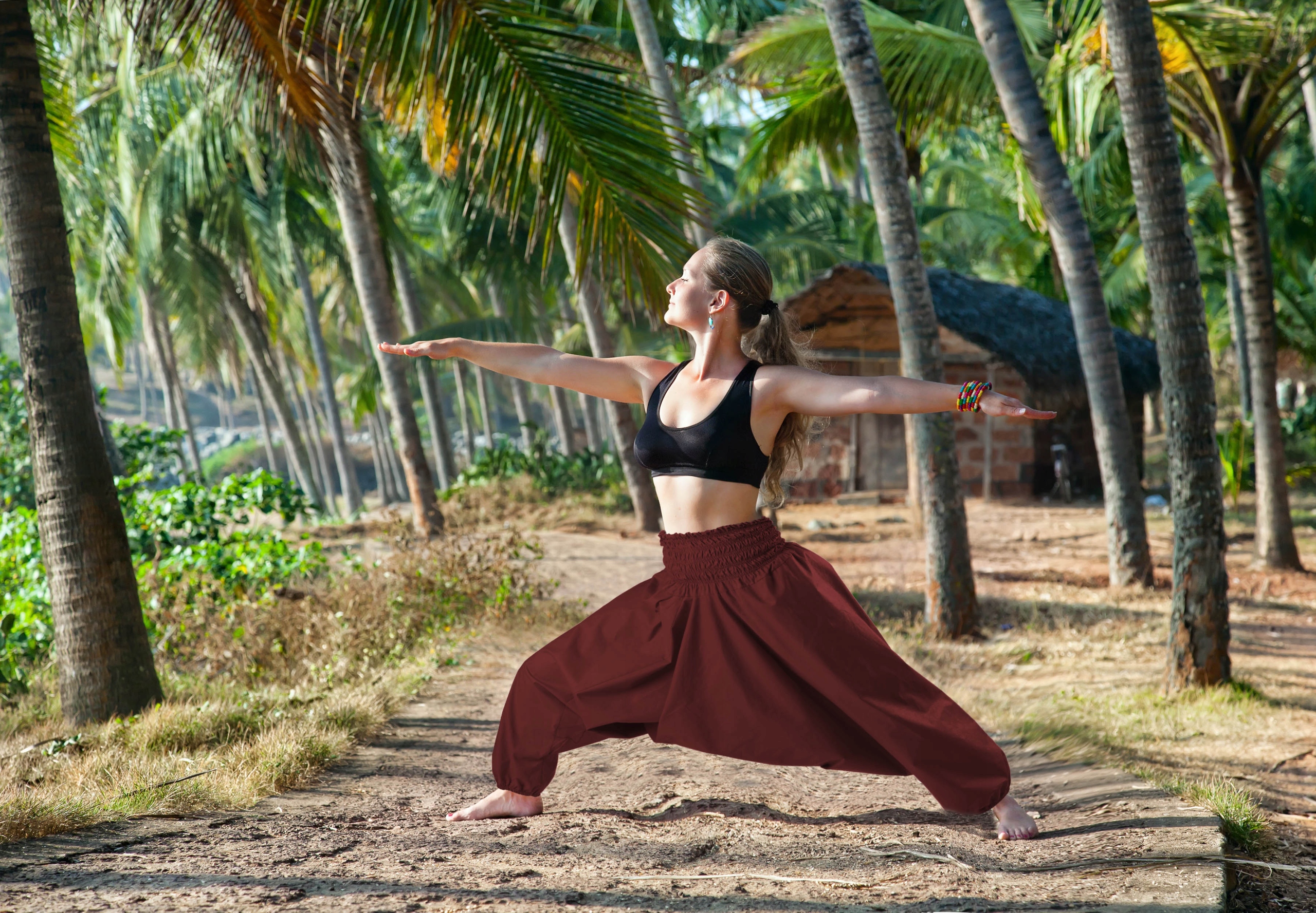 SZARAWARY SPODNIE BORDOWE ALLADYNKI BOHO YOGA Marka inna