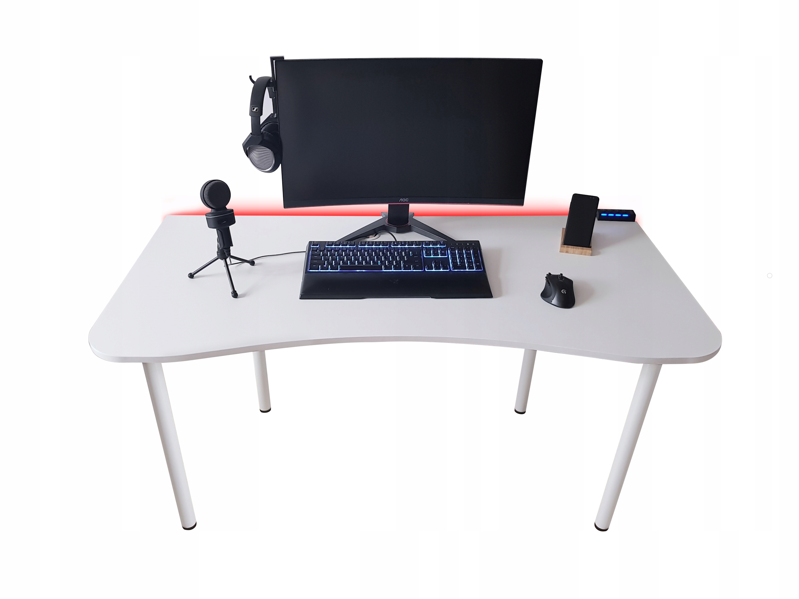 

Biurko Komputerowe Gamingowe Dla Graczy Led+hub..