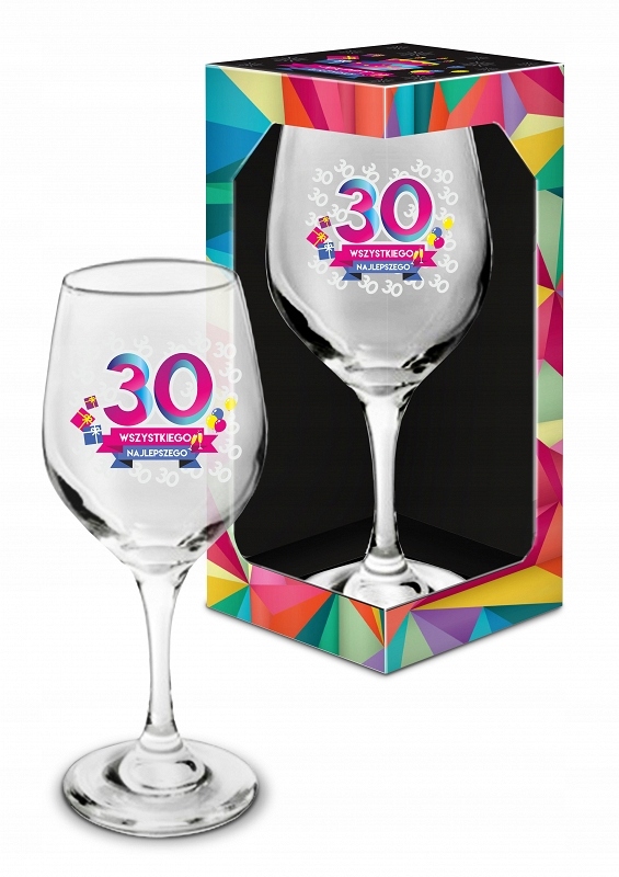

Kielich kieliszek na Wino na 30 Urodziny