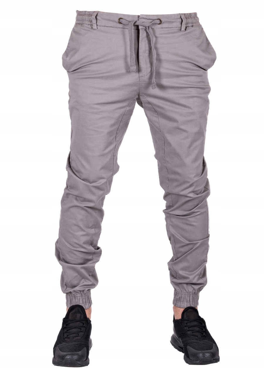 

Pas 88 CM baggy Joggery materiałowe Szare R. 32