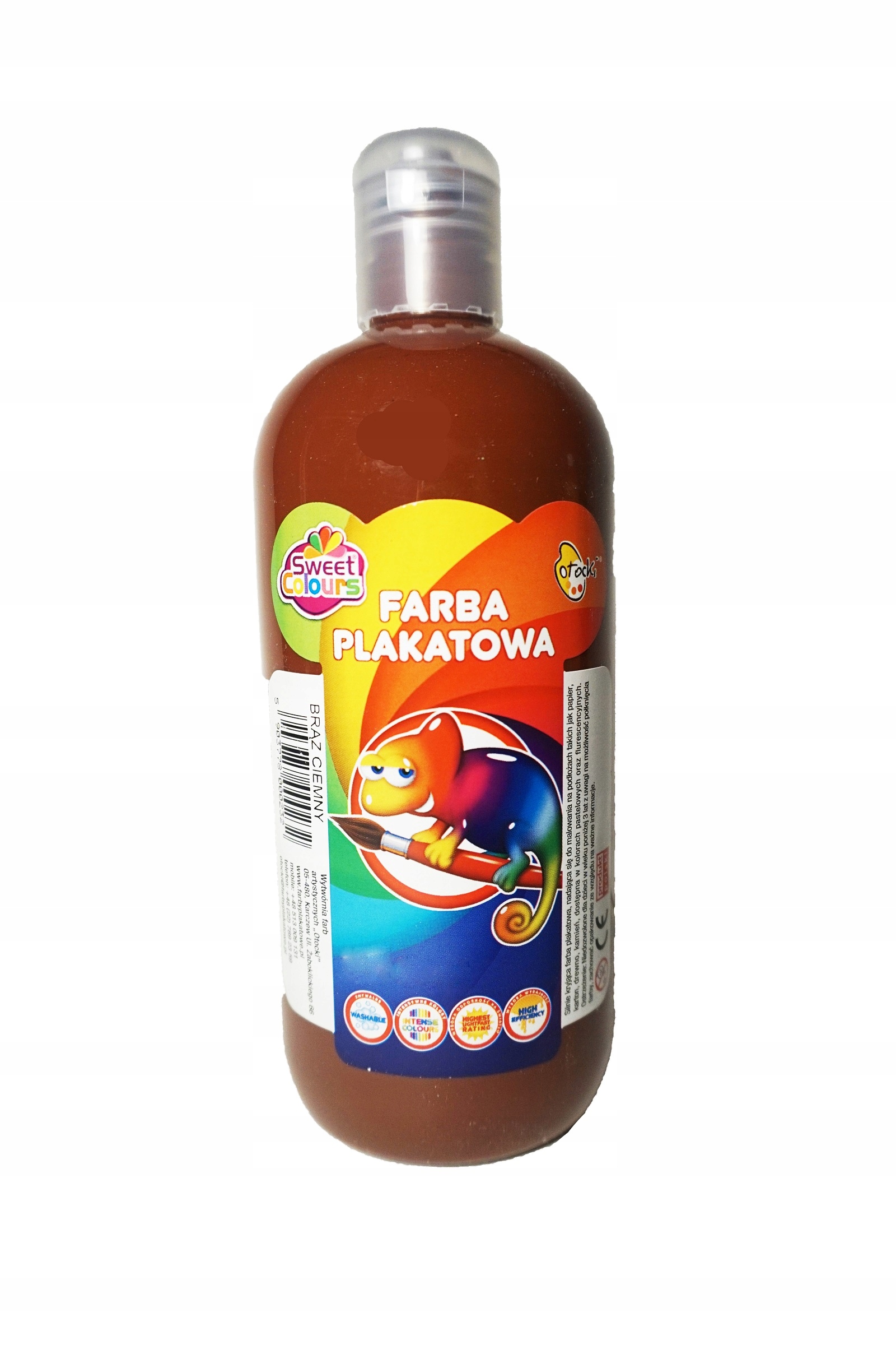 

Farba Plakatowa Plakatówka Tempera 0,5L Brązowy