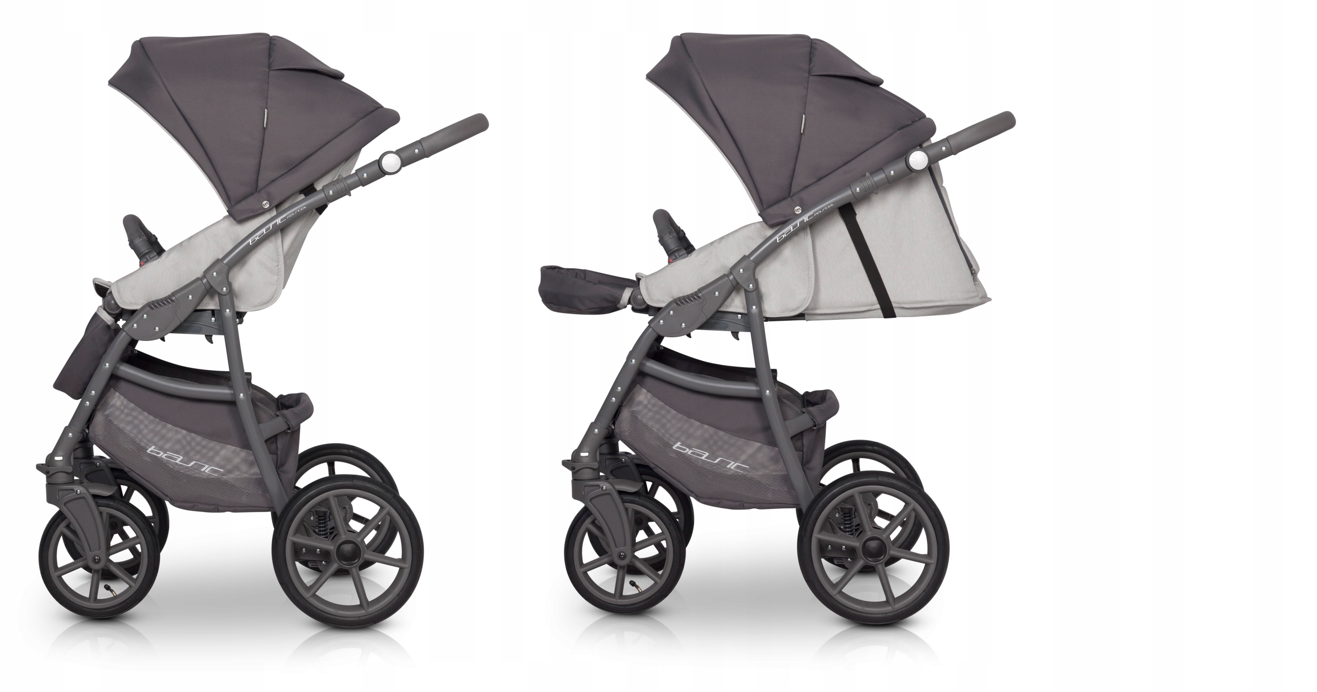 WÓZEK 3w1 WIELOFUNKCYJNY / Basic Pastel Stone Riko Waga wózka 15 kg