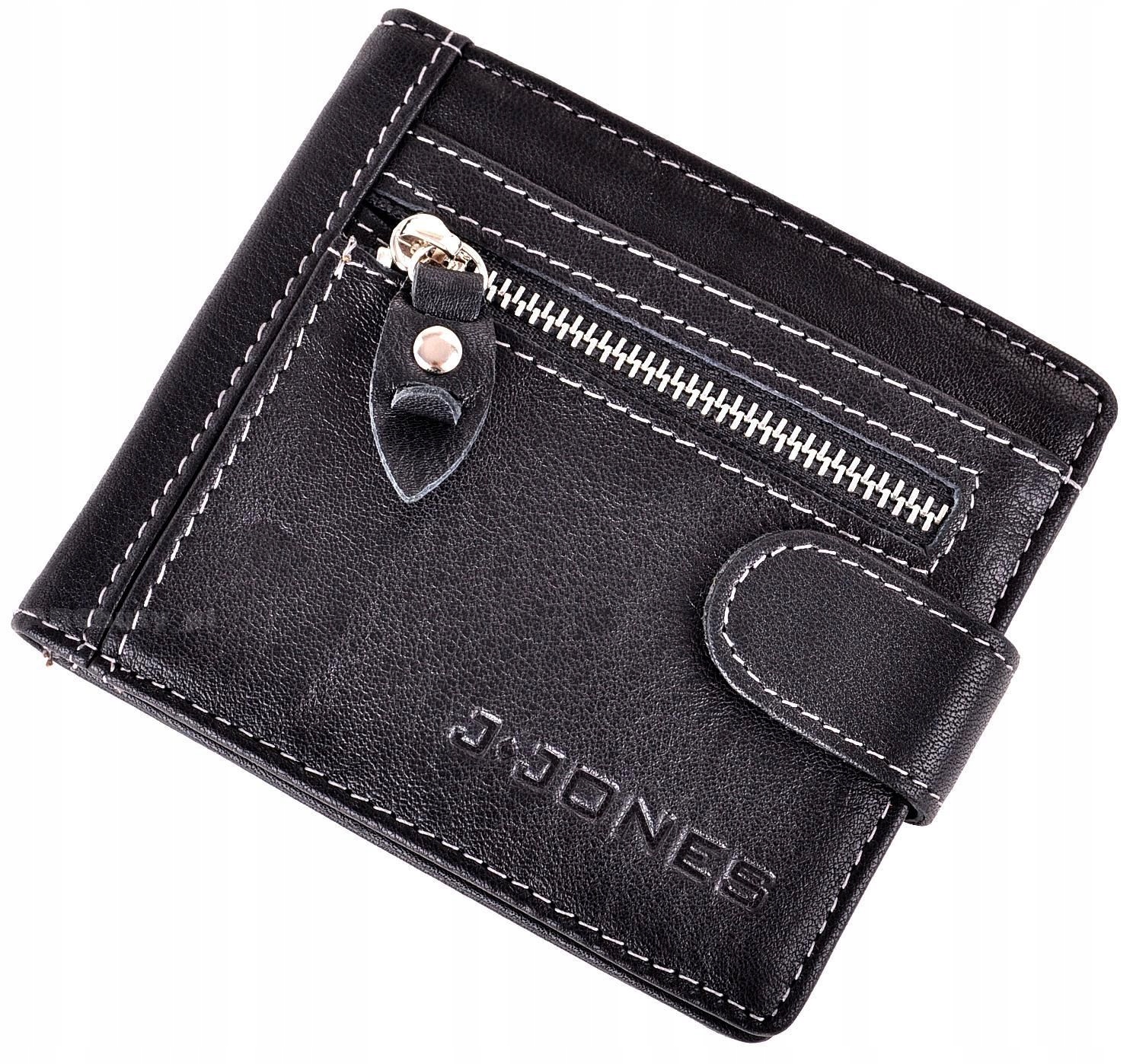 Černá Kožená Pánská peněženka na bankovky Rfid Safe by J.jones