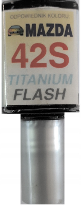 MAZDA 42S TITANIUM FLASH LAKIER SAMOCHODOWY ZAPRAWKA DO RYS 10 ML ARASYSTEM