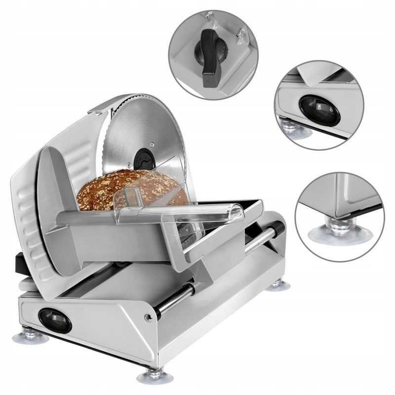 NIEMIECKA KRAJALNICA METALOWA DO CHLEBA WĘDLIN SERA WARZYW INOX 150W Moc 150 W