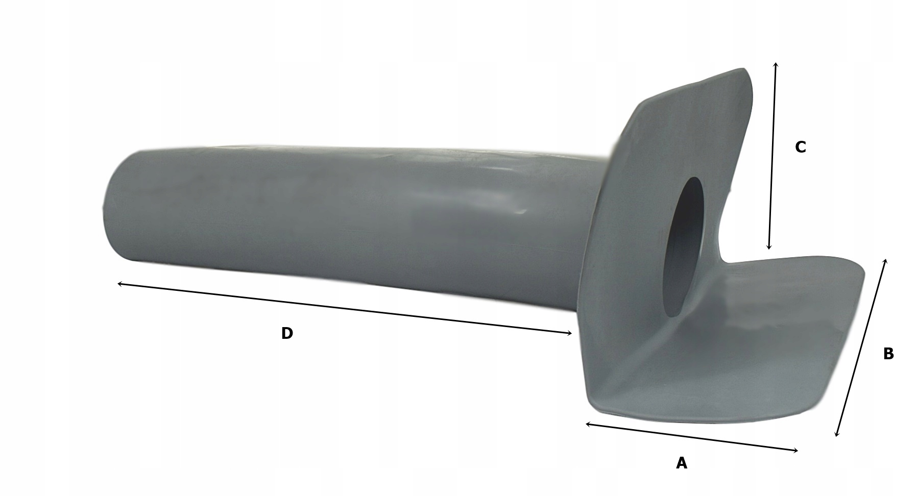 WPUST ATTYKOWY BOCZNY RZYGACZ WYPUST KIELICH PRZYŚCIENNY DO PVC Fi 75 Marka inna