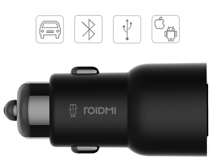 ROIDMI 3S Transmiter FM BLUETOOTH Ładowarka 2x USB Marka Roidmi