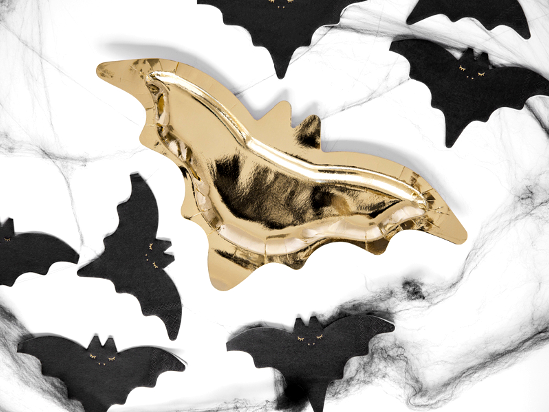 TALERZYKI JEDNORAZOWE NIETOPERZ HALLOWEEN 6SZT-018 Motyw HALLOWEEN