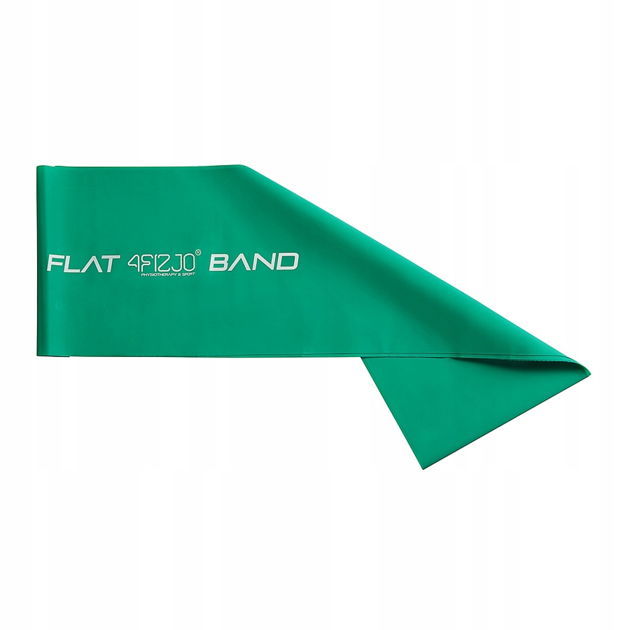Taśma rehabilitacyjna 4FIZJO Flat Band opór 5-8kg 2m zielona