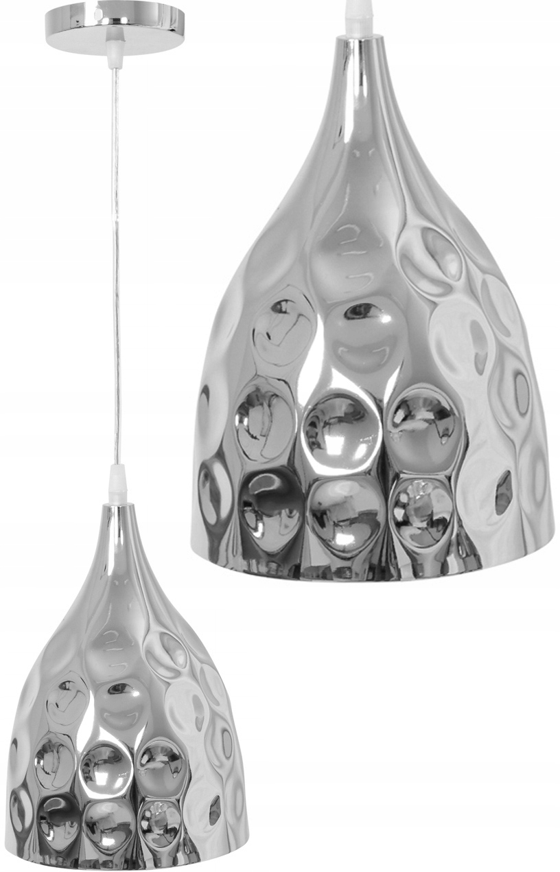 

Lampa Sufitowa Wisząca Lustrzana Metal Silver Loft