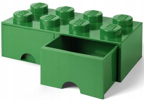 

Lego Pojemnik Z Szufladami Klocek 8 Pudełko Zielon