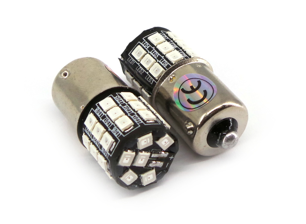 

P21W czerwona Led BA15S 12V Canbus R5W R10W 1100lm