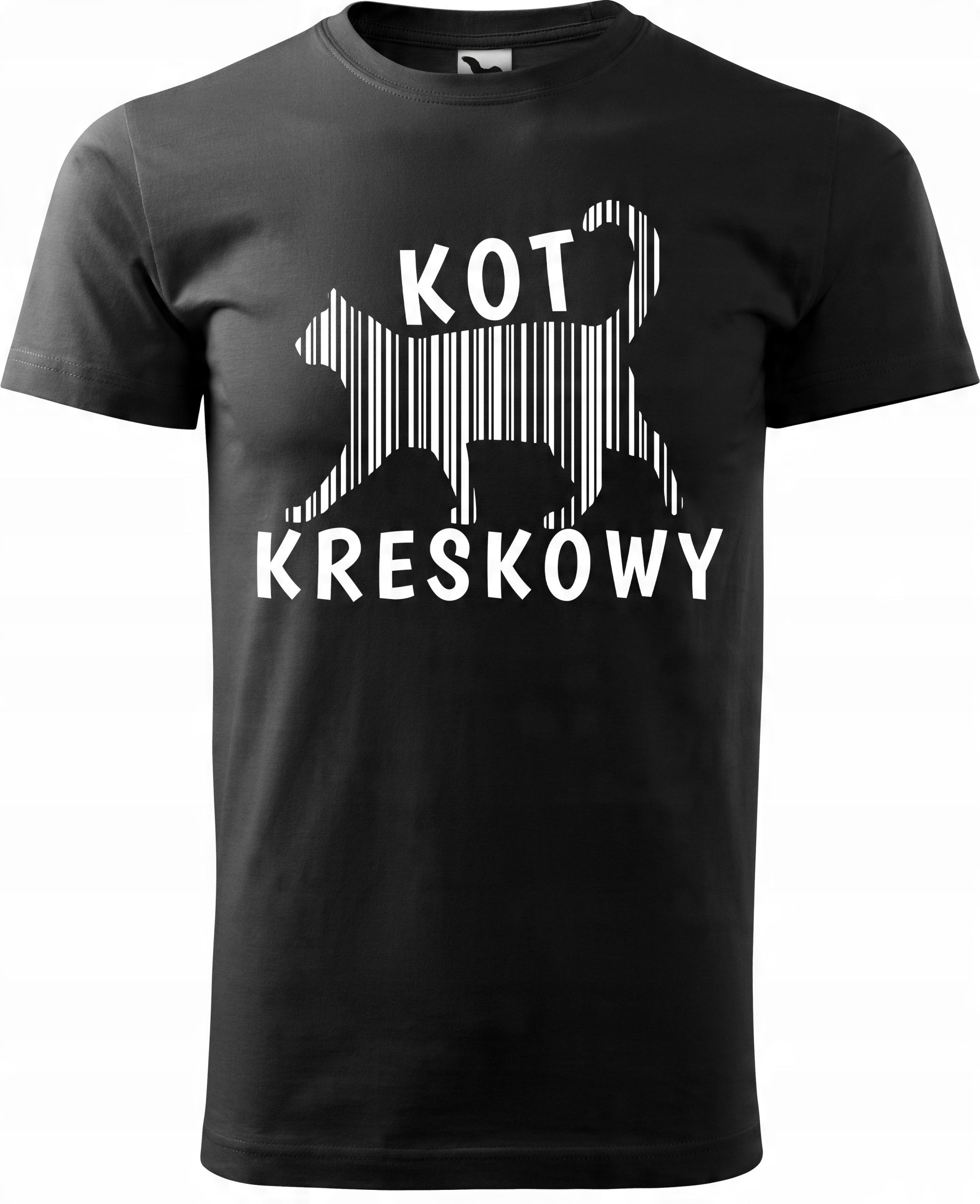 

Koszulka z nadrukiem Kot kreskowy rozmiar XL