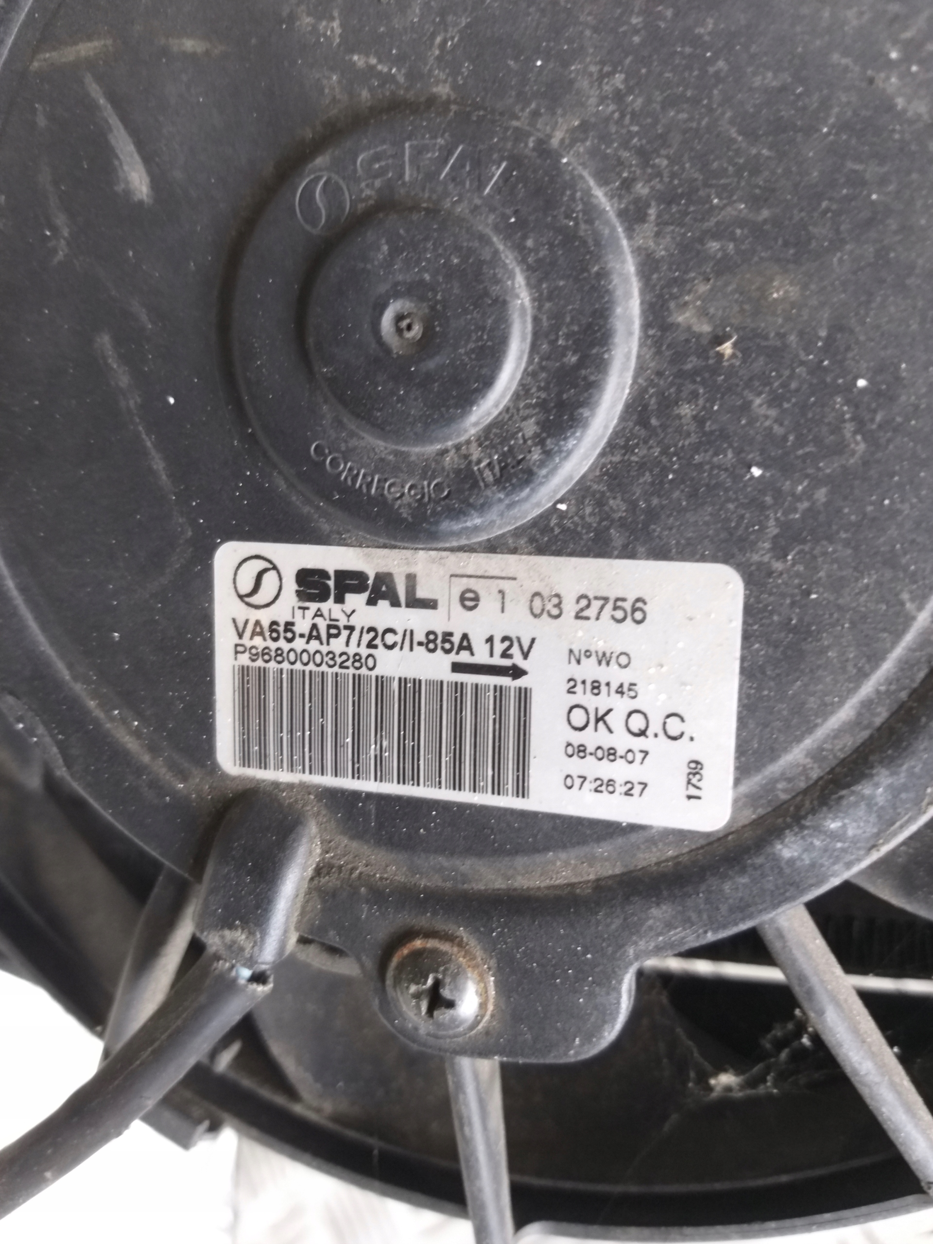 INTERCOOLER WENTYLATOR PEUGEOT 207 1.6 THP Typ samochodu Samochody osobowe Samochody dostawcze