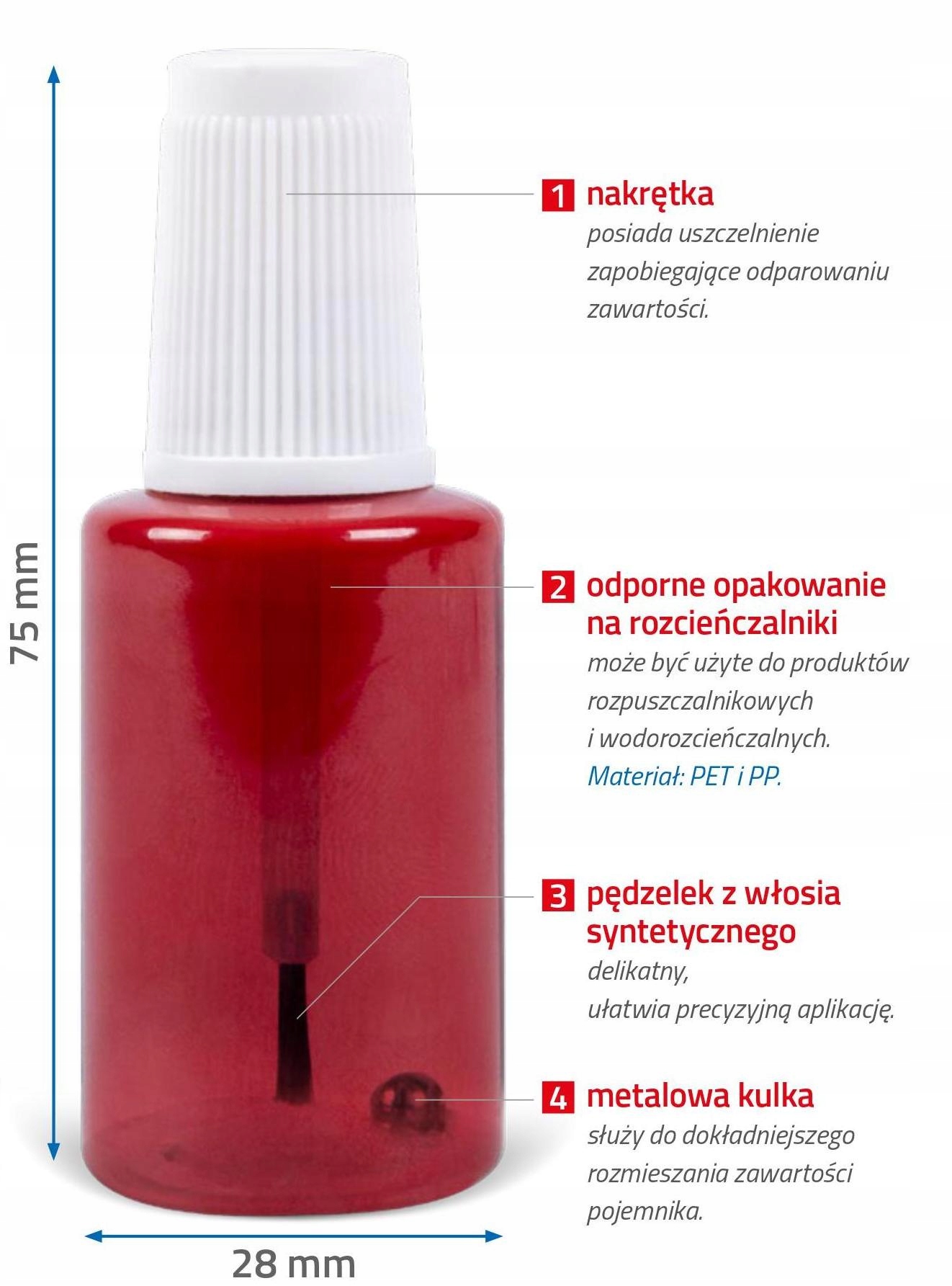 APP lakier bezbarwny korektor zaprawka do rys 20ml Rodzaj zaprawki