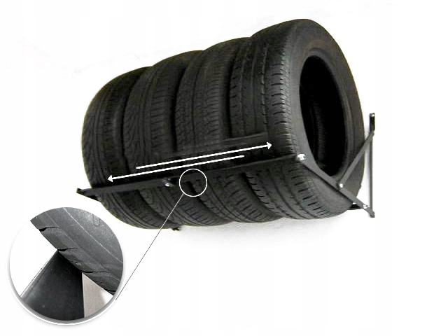 

Półka regał stojak regulowany 4x225 na opony koła