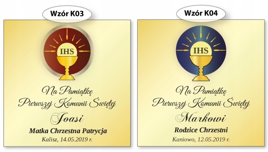 PREZENT I Komunię Świętą ŁAŃCUSZEK ANIOŁEK Komunii Motyw Aniołek