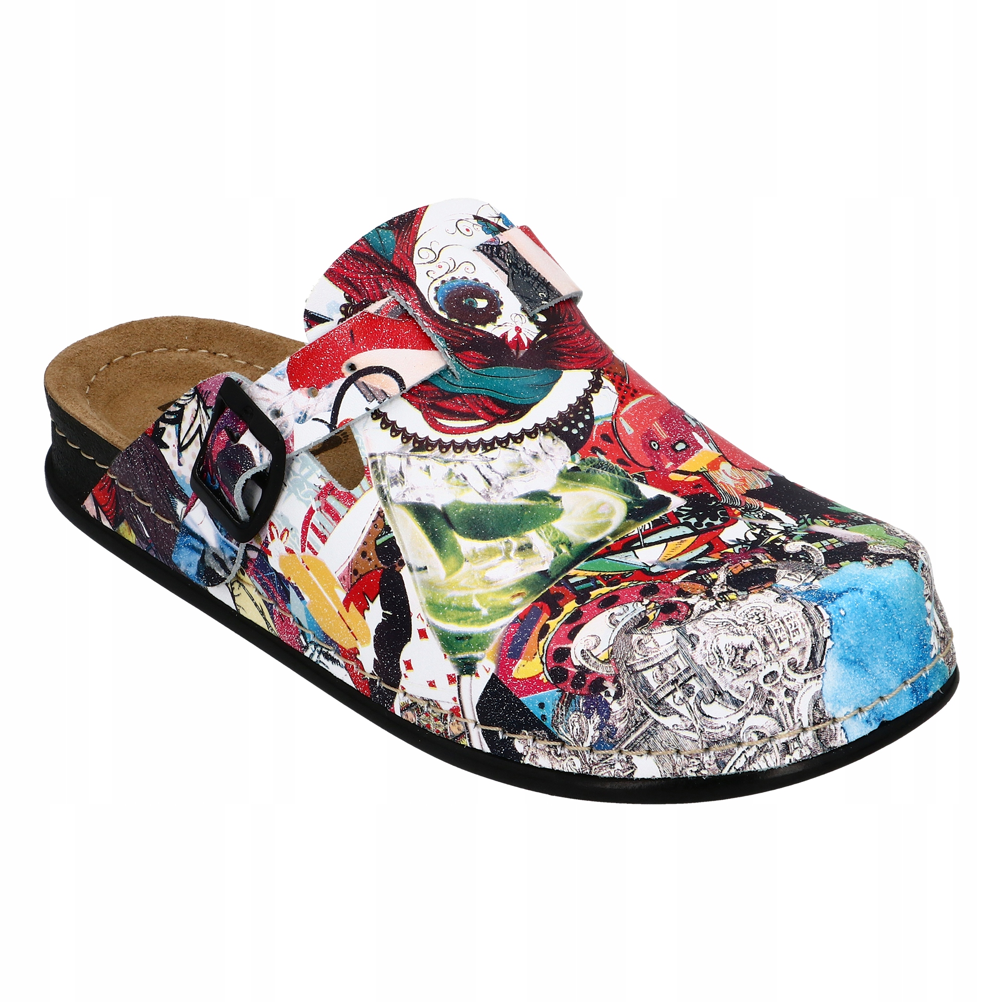 

Damskie Anatomiczne Klapki Zdrowotne Skóra Komiks